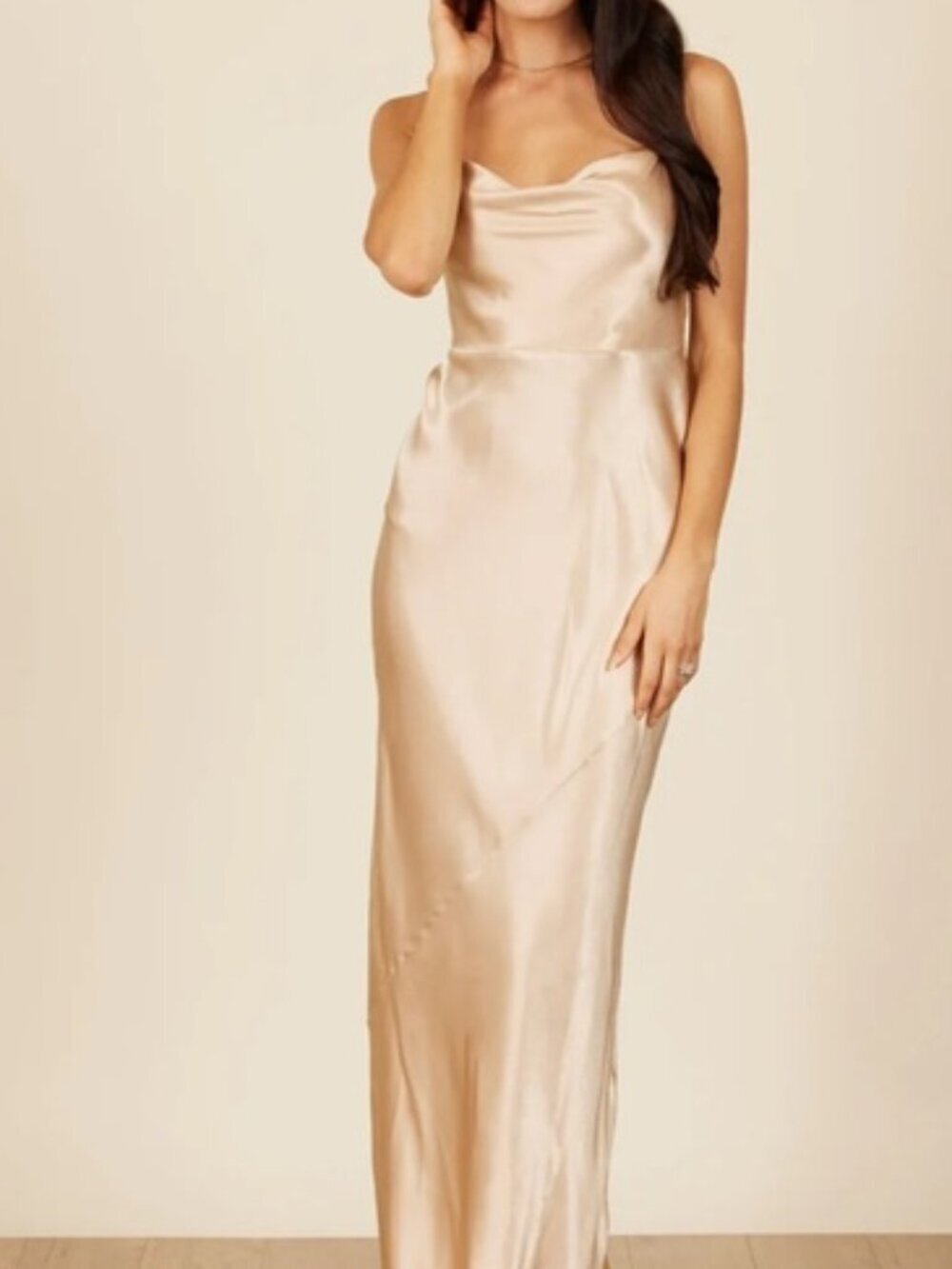 Park & Fifth Belmont Slipe On Maxi Bridesmaid Bridal Wedding Guest Dress sz M